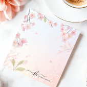 Kersenbloesem boom Japanse bloem gepersonaliseerd Notitieblok