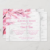 Kersenbloesem boom repetitie diner kaart (Voorkant / Achterkant)