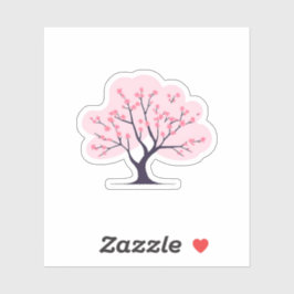 Kersenbloesem Boom Roze Bloem Sticker