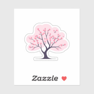 Kersenbloesem Boom Roze Bloem Sticker