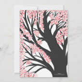 Kersenbloesem Boom Roze Bloemen Kaart (Achterkant)