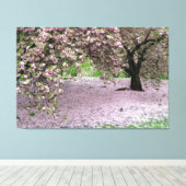 Kersenbloesem boom verpakt canvas (Insitu (Houten vloer))