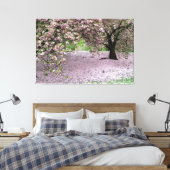 Kersenbloesem boom verpakt canvas afdruk (Insitu (Slaapkamer))