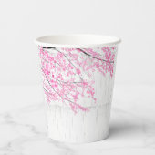 Kersenbloesem Boomstam Bruidsmeisjesfeest Papieren Bekers (Achterkant)