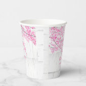 Kersenbloesem Boomstam Bruidsmeisjesfeest Papieren Bekers (Rechts)