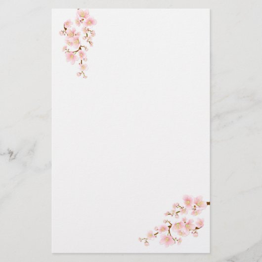 Kersenbloesem boomtak Stationery Briefpapier (Voorkant)