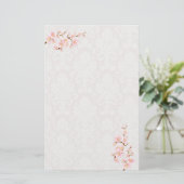 Kersenbloesem boomtak Stationery Briefpapier (Staand voorkant)