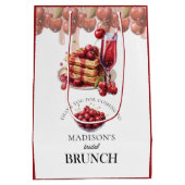 Kersenbloesem Bruidsfeestje Persoonlijk Medium Cadeauzakje (Achterkant)