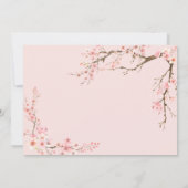 Kersenbloesem Bruiloft Bedankt (Achterkant)