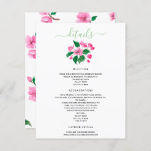 Kersenbloesem Bruiloft Details Bijlage