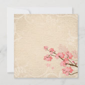 Kersenbloesem bruiloft Douche Uitnodiging (Achterkant)