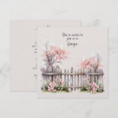 Kersenbloesem bruiloft in Georgië Kaart (Voorkant / Achterkant)