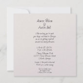 Kersenbloesem bruiloft in Georgië Kaart (Achterkant)