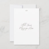 Kersenbloesem bruiloft monogram dank je kaart (Achterkant)