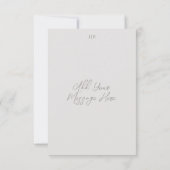 Kersenbloesem bruiloft monogram dank je kaart (Achterkant)