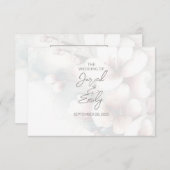 Kersenbloesem Bruiloft RSVP Kaartje (Voorkant / Achterkant)