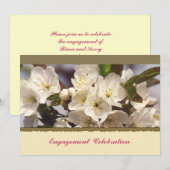 Kersenbloesem Bruiloftsinvatie Kaart (Voorkant / Achterkant)