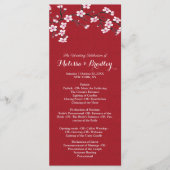 Kersenbloesem ceremonie Programma Programmakaart (Voorkant)