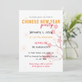 Kersenbloesem Chinees Nieuwjaarsfeest Kaart (Staand voorkant)