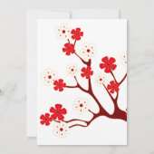 Kersenbloesem Chinees Nieuwjaarsfeest Kaart (Achterkant)