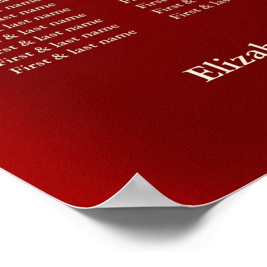 Kersenbloesem Chinese bruiloft zitgrafiek Poster (Hoek)