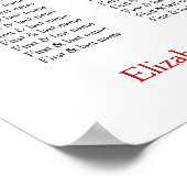 Kersenbloesem Chinese bruiloft zitgrafiek Poster (Hoek)