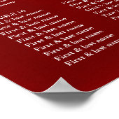 Kersenbloesem Chinese bruiloft zitgrafiek Poster (Hoek)