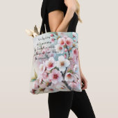 Kersenbloesem & citaat tote bag (Dichtbij)