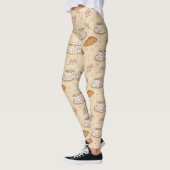 Kersenbloesem Coffee Cozy Patroon (2) Leggings (Links)