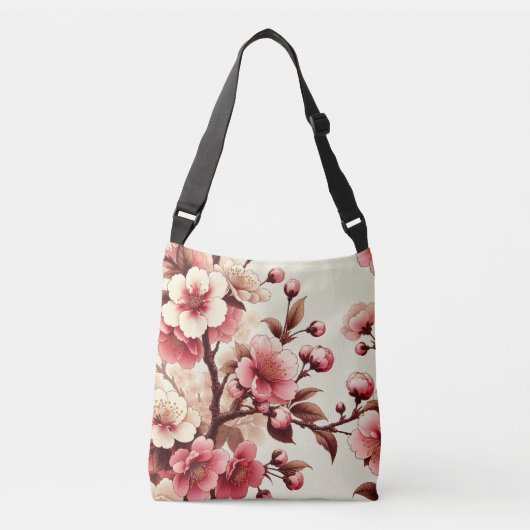 Kersenbloesem Crossbody Tas (Voorkant)
