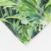 Kersenbloesem decoratief fleece deken (Hoek)