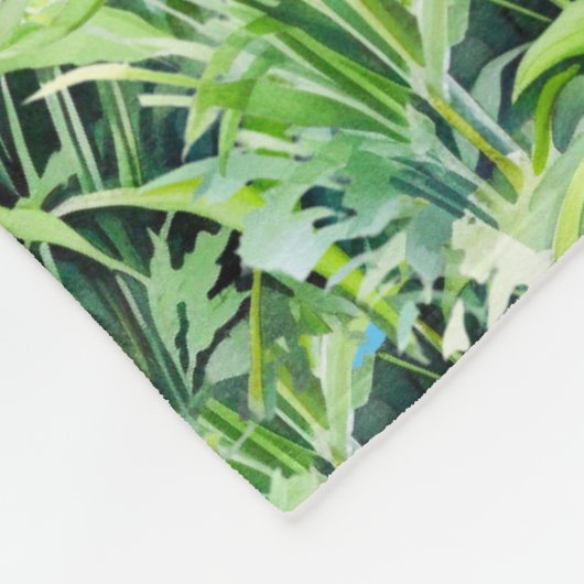 Kersenbloesem decoratief fleece deken (Hoek)