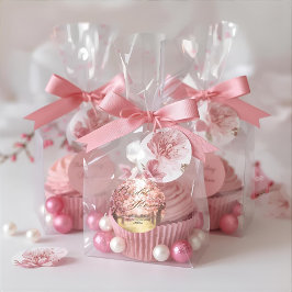 Kersenbloesem Delight Bruidsmeisje Uitnodiging Ronde Sticker