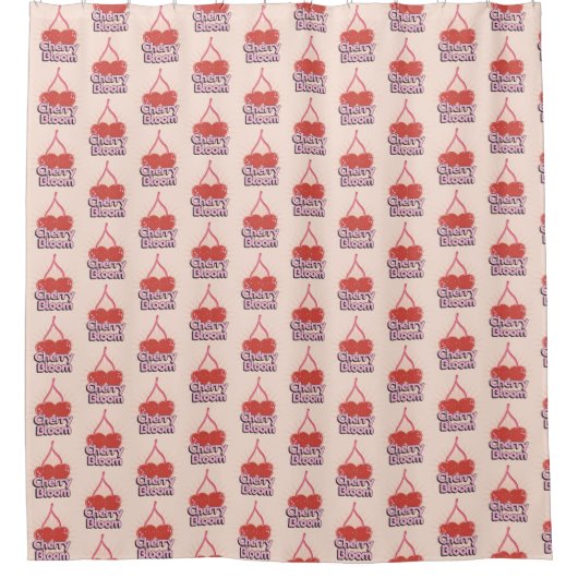 Kersenbloesem Douchegordijn (Voorkant)