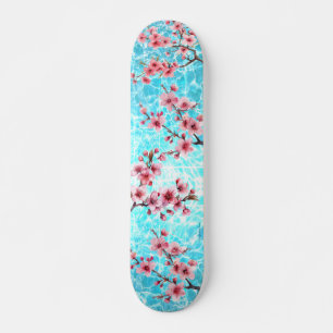 Kersenbloesem Drijvend op de oceaan Persoonlijk Skateboard