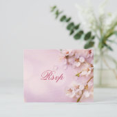 Kersenbloesem Elegante Trouw RSVP Postkaarten Uitnodiging Briefkaart