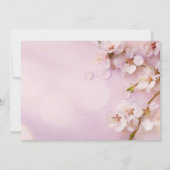 Kersenbloesem Elegante Trouw Save The Date Kaarten (Achterkant)