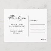 Kersenbloesem Elegante Trouw Trouwkaart Postkaarte Briefkaart (Achterkant)