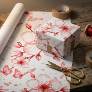 Kersenbloesem Elegantie Cadeaupapier