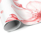 Kersenbloesem Elegantie Cadeaupapier (Rol Hoek)