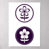 kersenbloesem en appelbloesem poster (Voorkant)