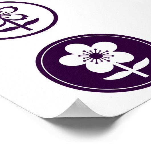 kersenbloesem en appelbloesem poster (Hoek)