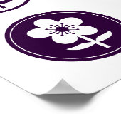 kersenbloesem en appelbloesem poster (Hoek)