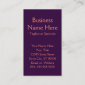 kersenbloesem en appelbloesem visitekaartje (Achterkant)