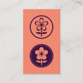 kersenbloesem en appelbloesem visitekaartje (Voorkant)