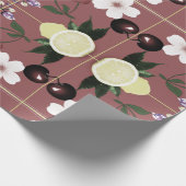 Kersenbloesem en citrus inpakpapier (Hoek)