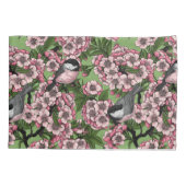 Kersenbloesem en kikkervisjes op groen kussensloop (Achterkant)