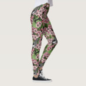 Kersenbloesem en kikkervisjes op groen leggings (Rechts)