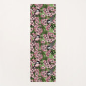 Kersenbloesem en kikkervisjes op groen yogamat (Voorkant)