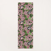 Kersenbloesem en kikkervisjes op groen yogamat (Achterkant)